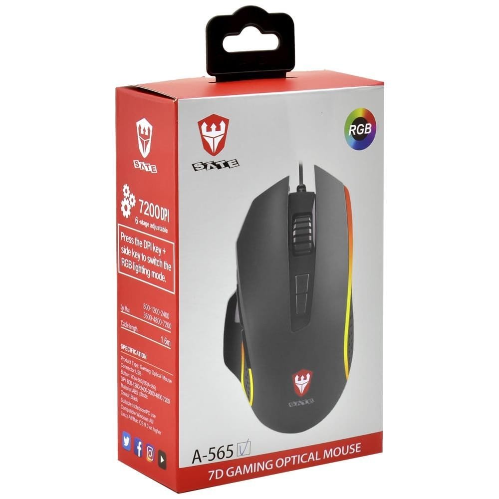 Mouse Gamer Sate A-565 - Imagen 2