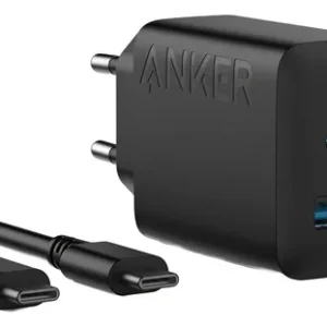 Cargador Rápido para Teléfono Smartphone Anker 20W USB tipo C & USB-A + Cable tipo C