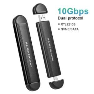 Gaveta para SSD M.2 SATA/NVME Enclosure DUAL USB 3.1 USB-C