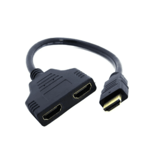 Adaptador divisor splitter HDMI 1×2 de 1 entrada y 2 salidas 1080p