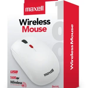 Mouse Inalámbrico Maxell 348585 1600dpi Blanco