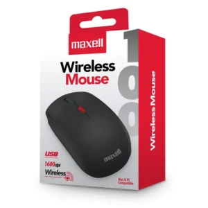 Mouse Inalámbrico Maxell 348584 1600dpi Negro