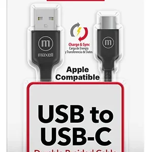 Cable USB a USB Tipo C de 2 Metros Maxell BRACB-2M