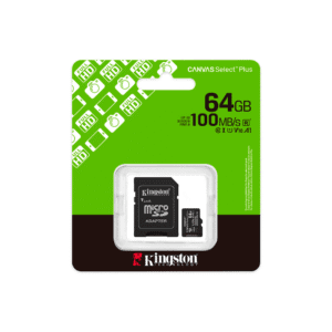 Tarjeta de memoria de 64GB microSD Kingston SDCS3/64GB CANVAS Select Plus