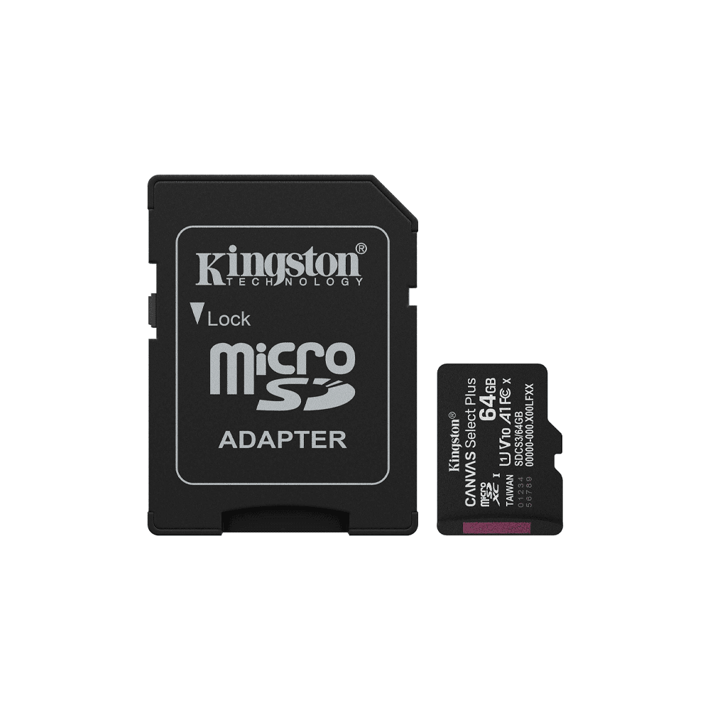 Tarjeta de memoria de 64GB microSD Kingston SDCS3/64GB CANVAS Select Plus - Imagen 2