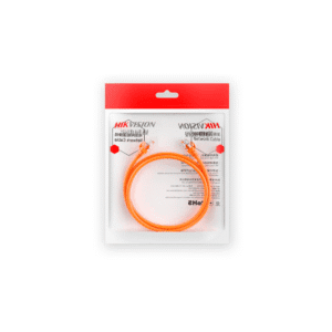 Cable de red UTP CAT6 RJ45 Hikvision 3 Metros 24AWG DS-1NP6UEC0 Naranja