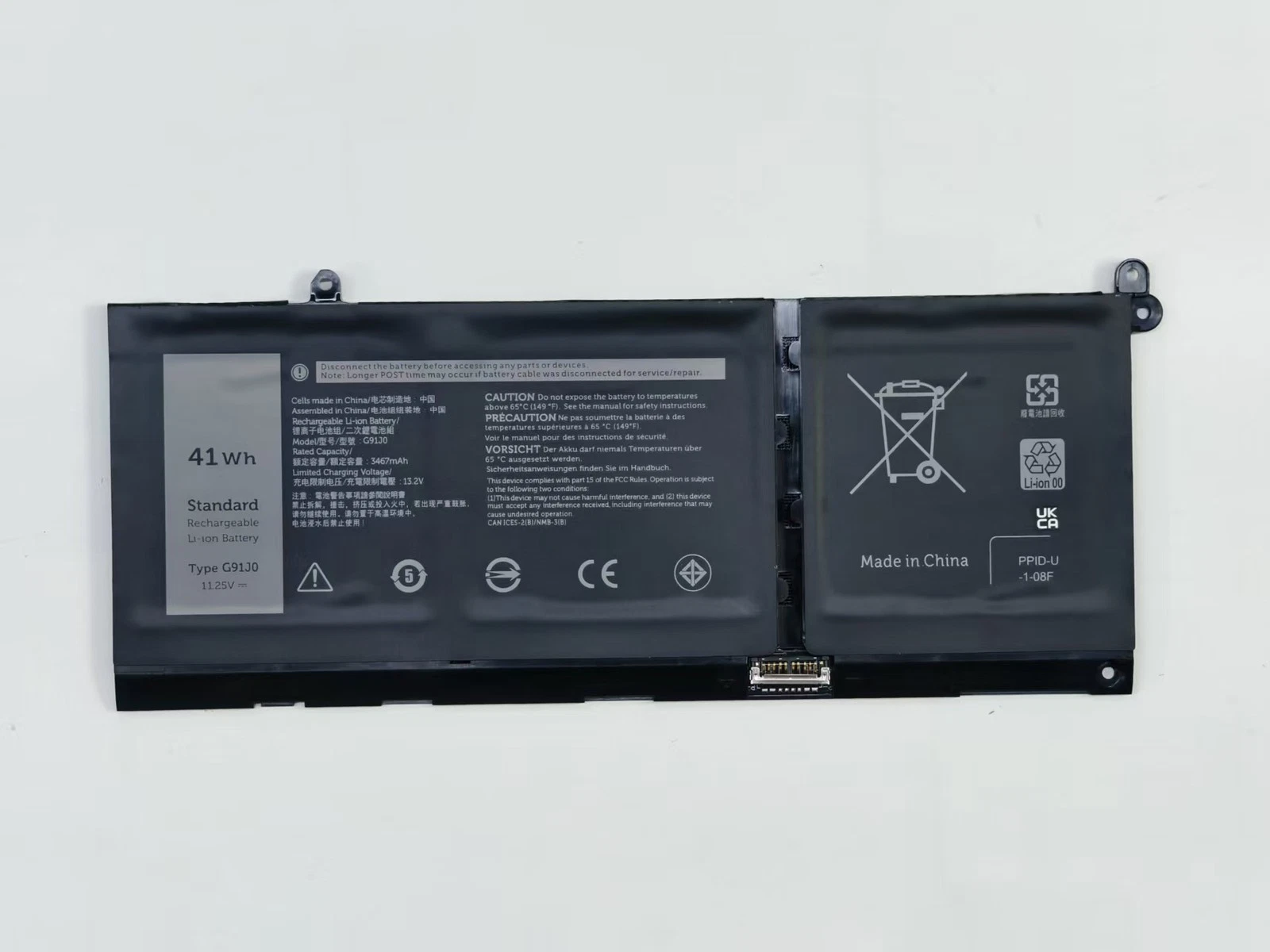 Batería para Dell 3320 3420 3520 3515 3511 3520 5410 G91J0 41Wh