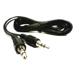 Cable Auxiliar Plug 3.5Mm 1.5 Metros Negro Audio Estéreo Música