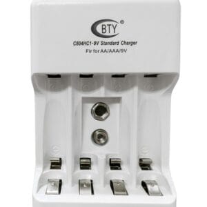 Cargador de Pared para Baterias Recargables AA/AAA/9V/