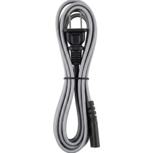 Cable de energía de 2 pines 250V 2A Negro con blanco 1.8M