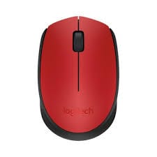 Mouse inalámbrico wireless Logitech M170 Rojo