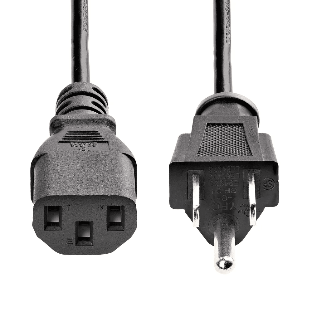 Cable de poder Americano para Fuente De Alimentación 1.5m - Imagen 2