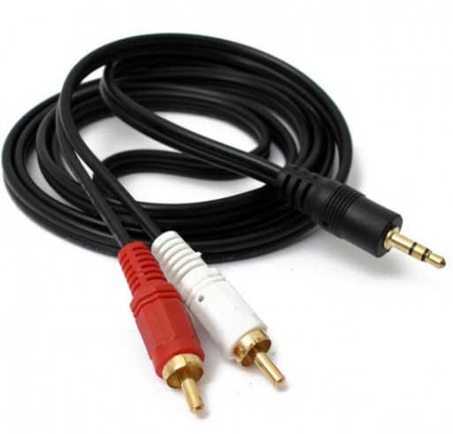 Cable 2 RCA Macho a Auxiliar jack 3.5MM 1.5Metros