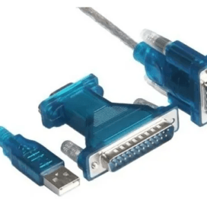 Cable Adaptador Conversor USB a Serial RS232 + Adaptador a paralelo