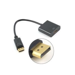 Adaptador DisplayPort a HDMI Hembra color negro