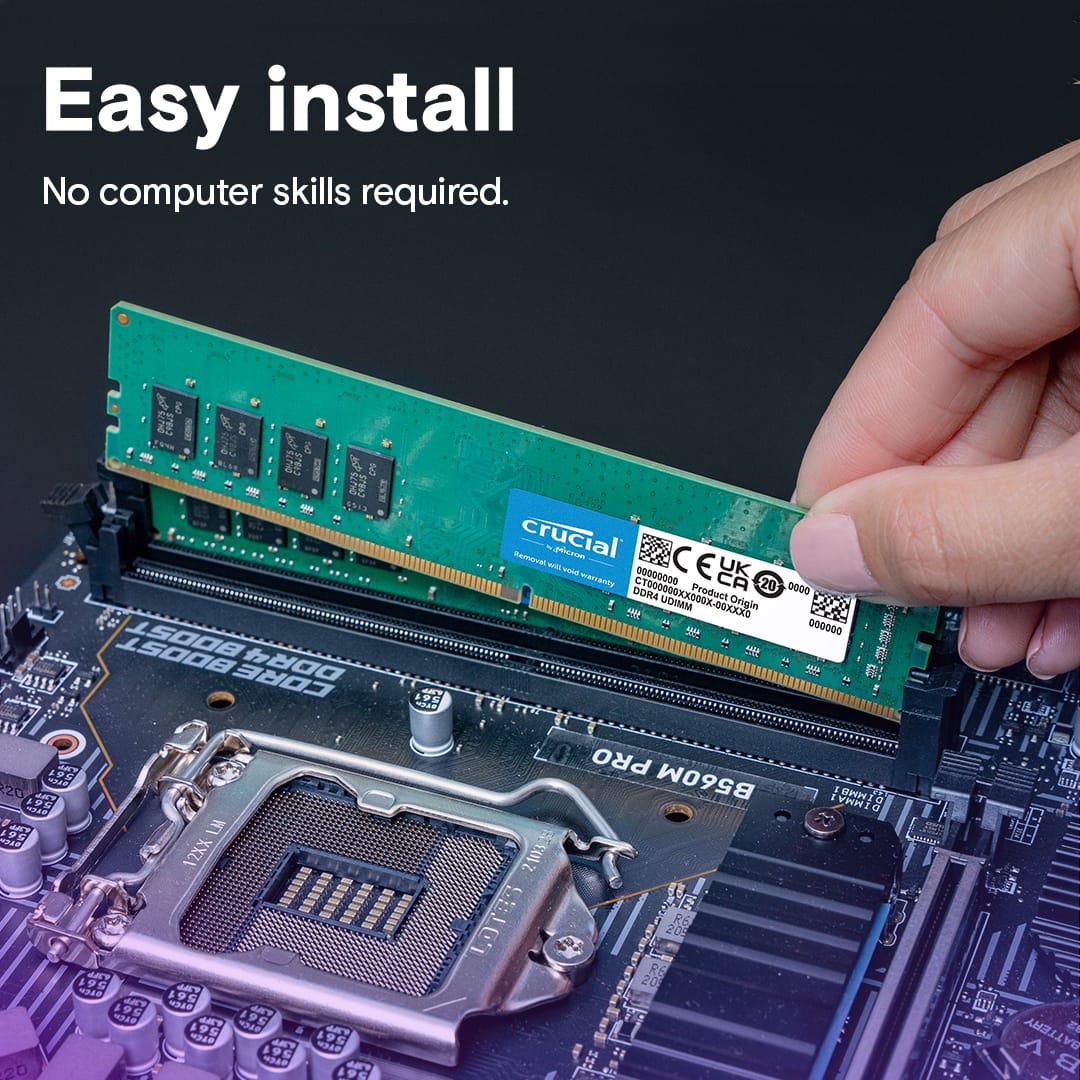 Memoria para PC DDR4 16GB 3200MHz Crucial CT16G4DFRA32A - Imagen 2