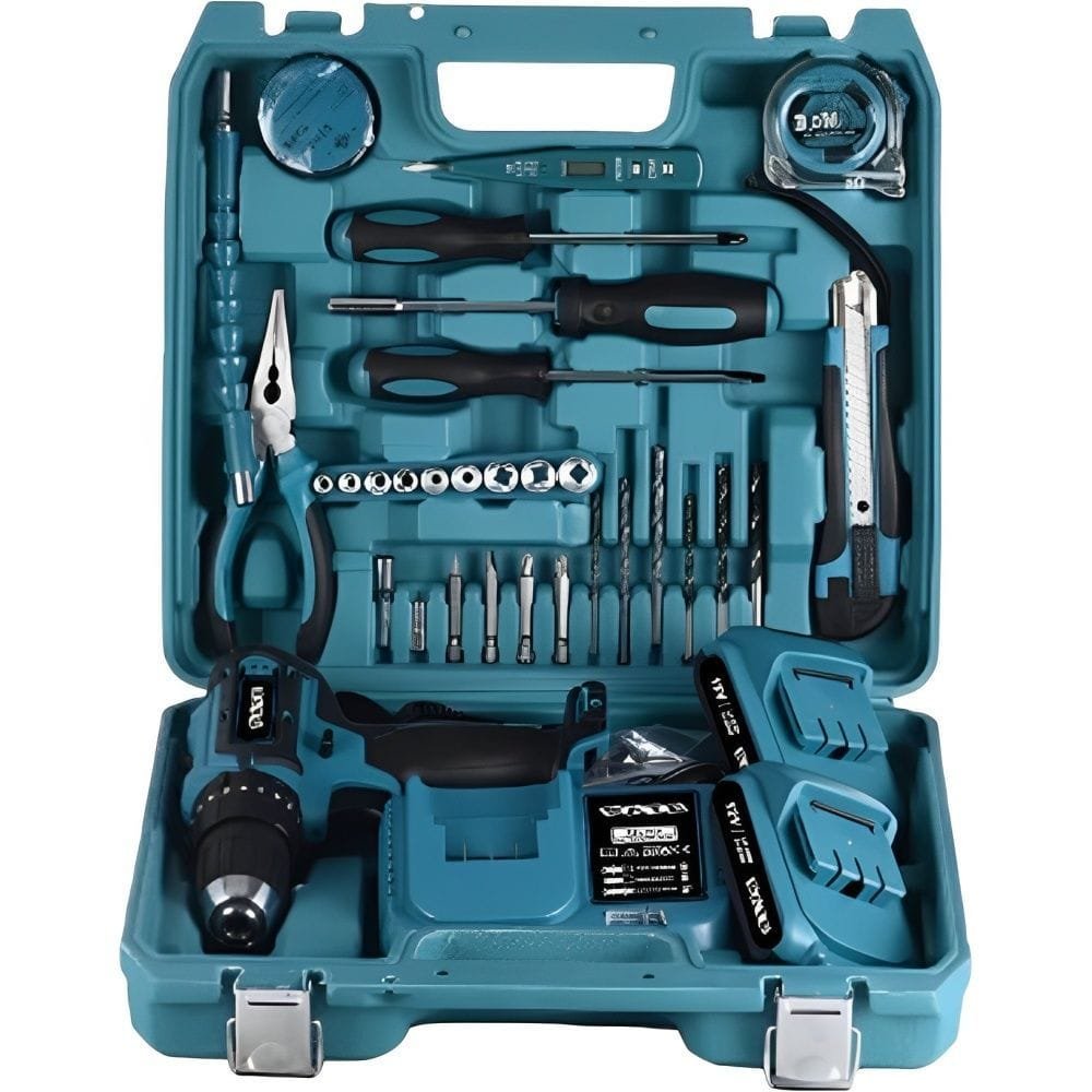 Caja de Herramientas + Taladro a batería Sate A-TK884 - Imagen 2
