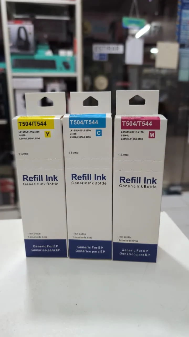 Tinta compatible para recarga de impresora Epson 504/544 70ml color Amarillo - Imagen 2