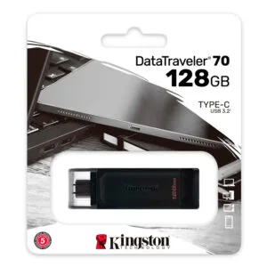 Pendrive de 128GB Kingston DT70 DataTraveler 70 Tipo C