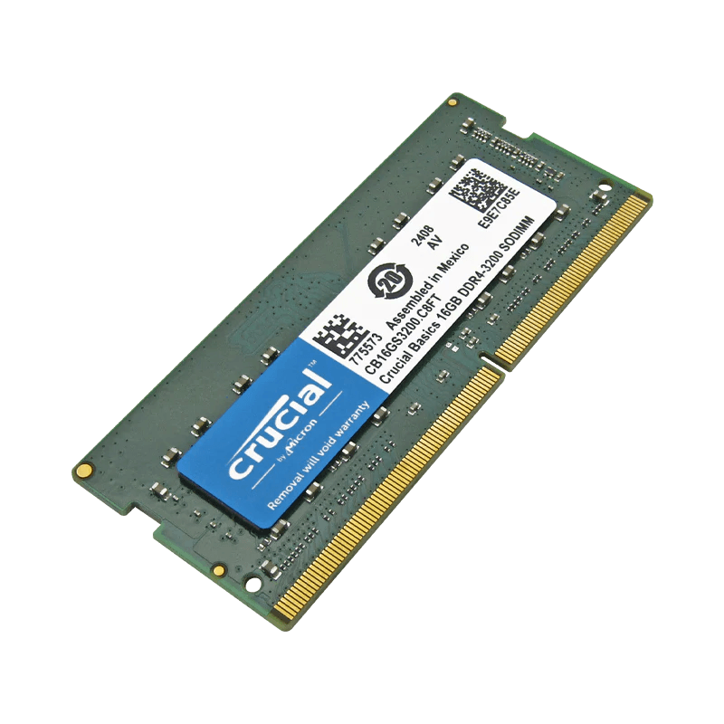 Memoria para notebook DDR4 16GB 3200MHz Crucial CT16G4SFRA32A