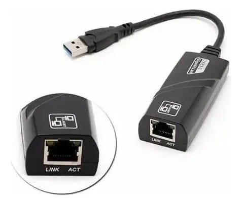 Adaptador de red USB 3.0 P/ RJ45 GIGABITLAN 10/100/1000 - Imagen 2