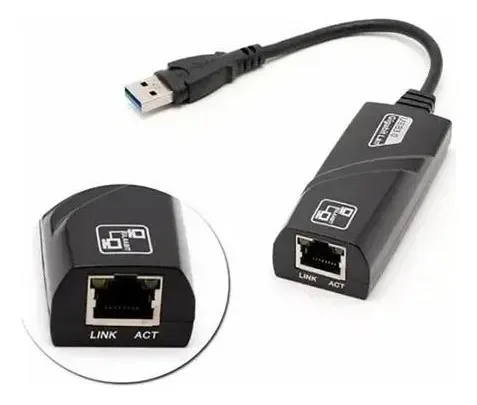 Adaptador de red USB 3.0 P/ RJ45 GIGABITLAN 10/100/1000 - Imagen 2