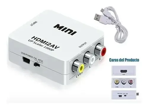Convertidor Hdmi a RCA Con audio - Imagen 2
