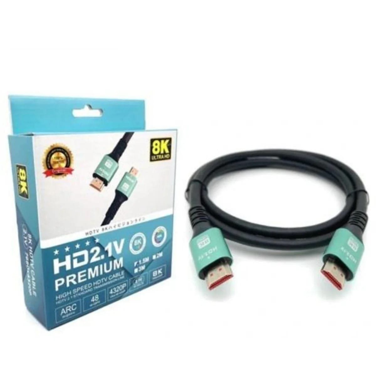 Cable Hdmi 10 metros HD 2.1V Premium 8K120Hz-140Hz./60Hz.