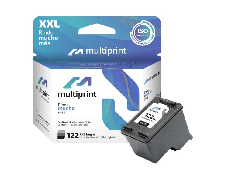 Cartucho de tinta Multiprint 122 XXL Negro