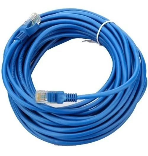 Cable de red UTP CAT6 RJ45 20 Metros Azul