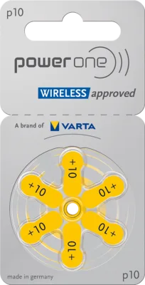 Pilas para audífonos PowerOne P10 +10 PR70