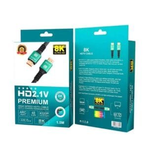 Cable Hdmi de 1.5 metros HD 2.1V Premium 8K120Hz-140Hz/60Hz