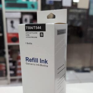Tinta compatible para recarga de impresora Epson 504/544 130ml color Negro