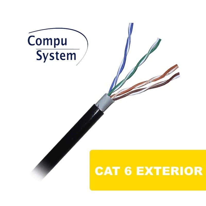 Cable de red UTP CAT6 Exterior Megasonic 100 Metros color Negro - Imagen 3