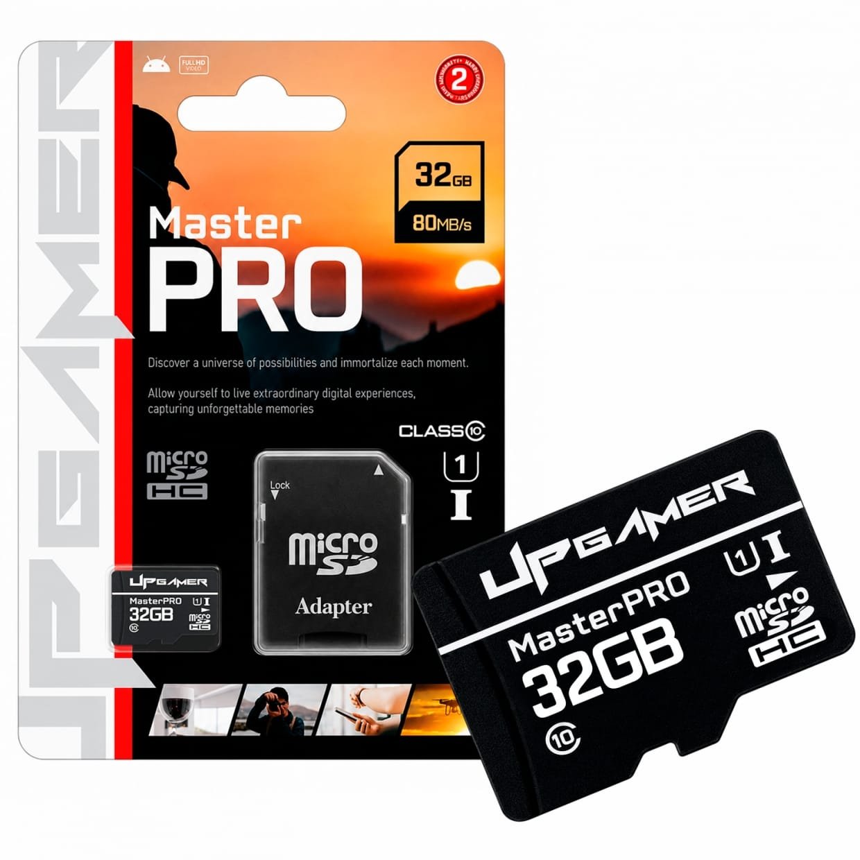 Tarjeta de Memoria de 32GB microSD UP Gamer Master Pro CMT/32GBSDHC