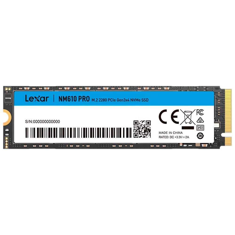 Disco SSD M.2 NVMe 500GB Lexar NM610 PRO PCIe Gen3x4 - Imagen 3