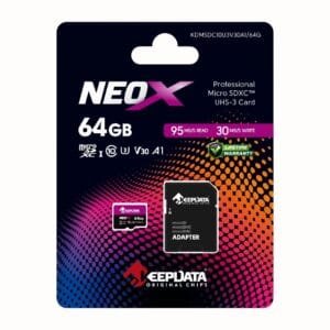 Tarjeta de Memoria microSD 64GB Keepdata NeoX UHS-I U3 V30 A1 Clase 10