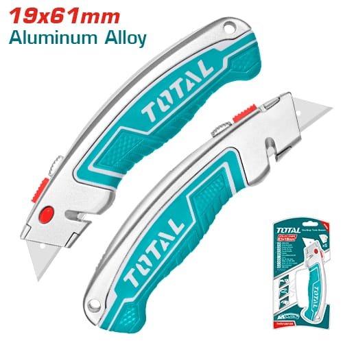 Cutter Total 19 x 61 mm con hojas SK5 - 6 piezas