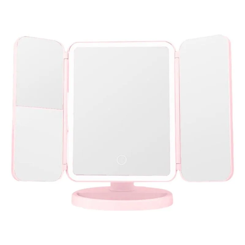 Espejo LED para maquillaje Sate A-M16 2X 3X recargable USB-C - Imagen 2