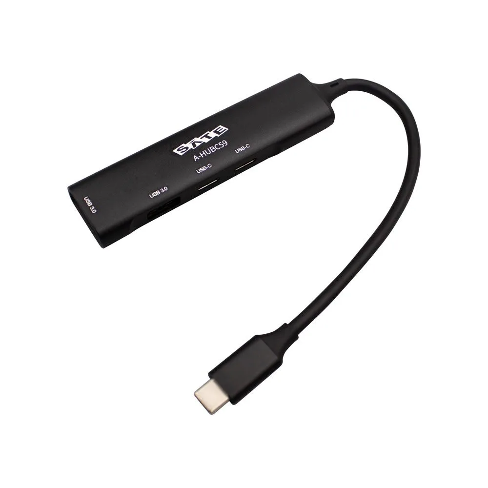Hub adaptador Sate A-HUBC59 USB-C 4 en 1 USB 3.0 5Gbps - Imagen 2