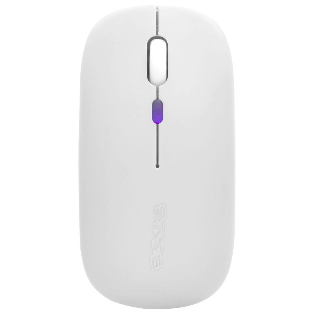 Mouse inalámbrico Sate A-782G dual Bluetooth + USB 1600 DPI Blanco - Imagen 2