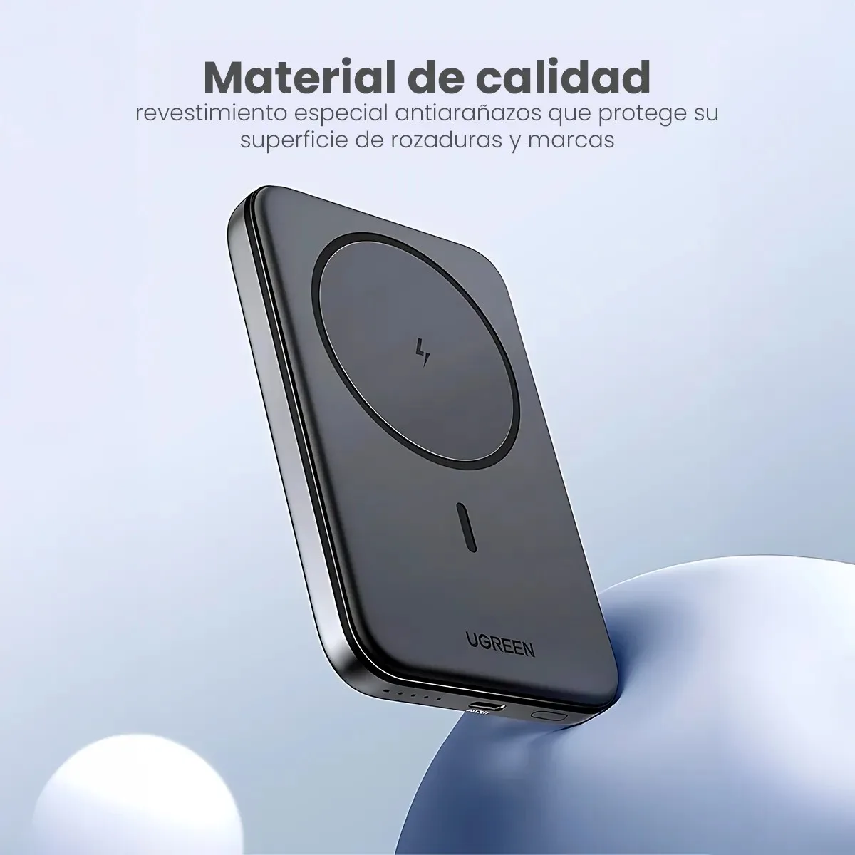 Power Bank UGREEN PB560 Magnético 5000mAh 15W USB-C iPhone MagSafe - Imagen 4