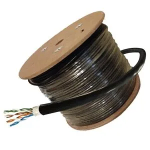 Cable de red UTP CAT6 Exterior Megasonic 305 Metros color negro