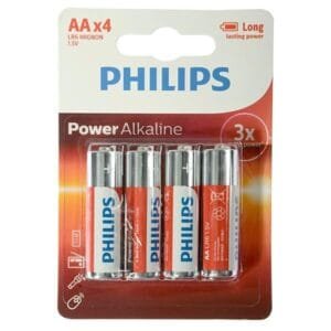 Pila alcalina AA Philips LR6P4B/97 Powerlife 4 unidades