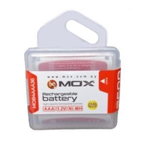 Pila Recargable AAA Mox X4 3600MAH
