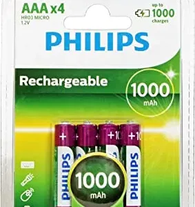 Pila Recargable AAA Philips HR03 4 unidades