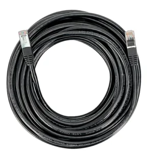 Cable de red patch cord CAT6 de 5 metros RJ45 color negro 23AGW