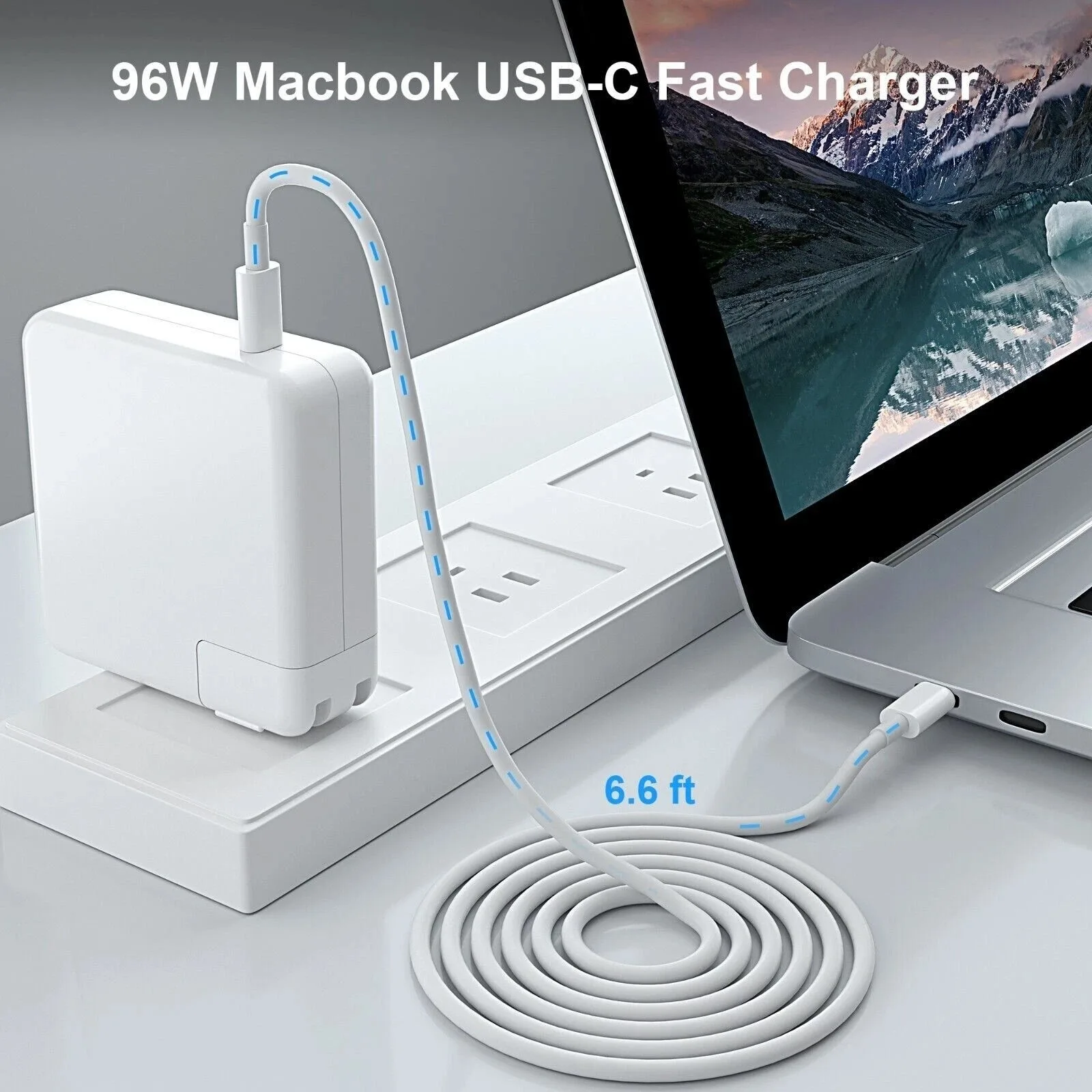 Cargador para Macbook Pro - Air hasta 96W (Máximo) Tipo C