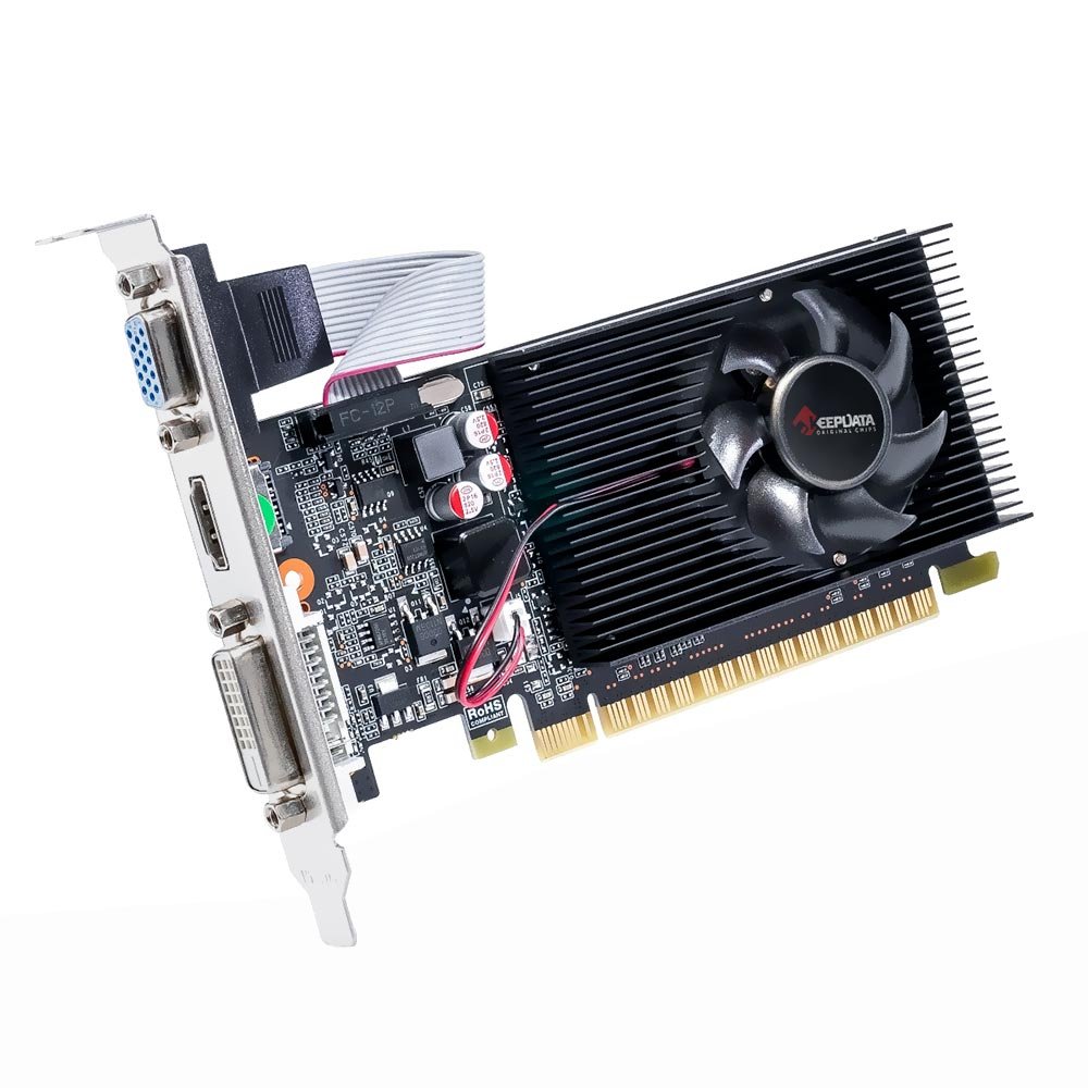 Tarjeta Gráfica 4GB KeepData GeForce GT730 DDR3 128 Bits HDMI DVI VGA - Imagen 2