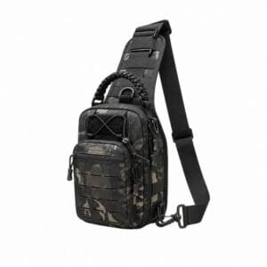 Mochila cruzada SATE A-KP00820A 13 pulgadas negro camuflado